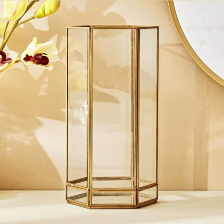 Golden Glass Lantern